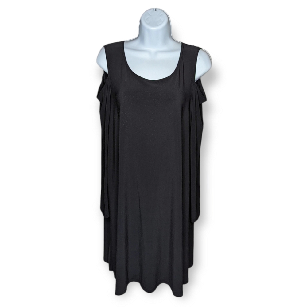 Annalee + Hope Cold Shoulder Long Sleeve Black Dress Size Large